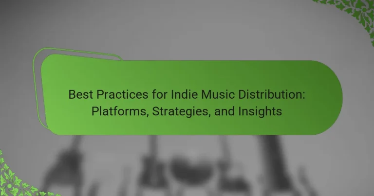 Best Practices for Indie Music Distribution: Platforms, Strategies, and Insights
