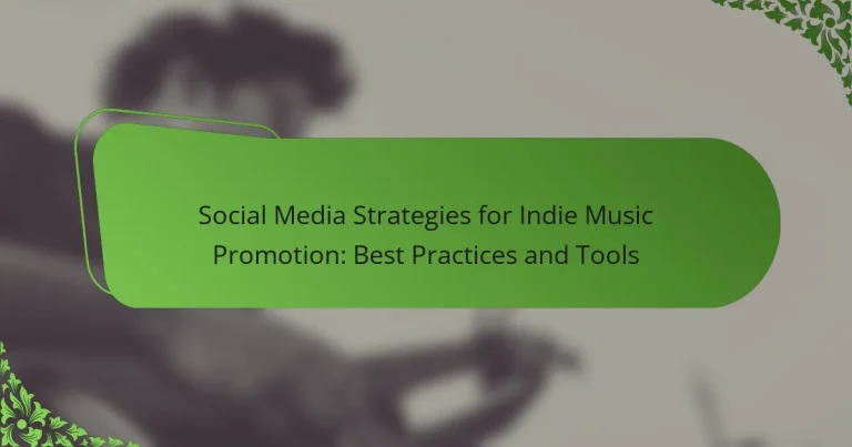 Social Media Strategies for Indie Music Promotion: Best Practices and Tools